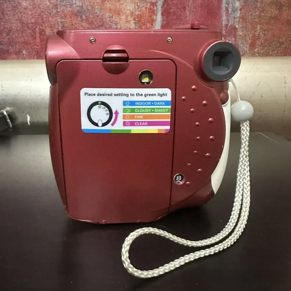Polaroid 300 Red 60mm Focus Range Instant Camera, Tested and Working With Case
